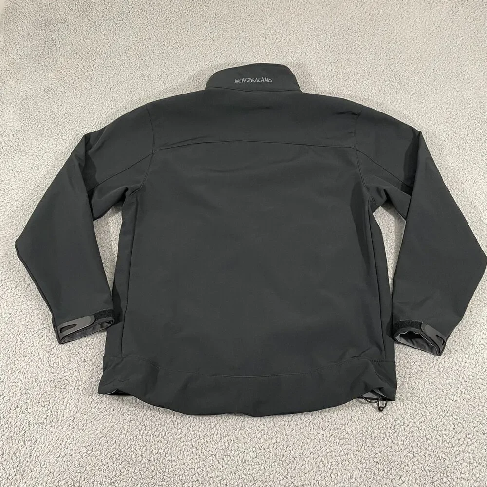 Wild Kiwi Jacket Men S Black Softshell Gorpcore Outdoor Full Zip